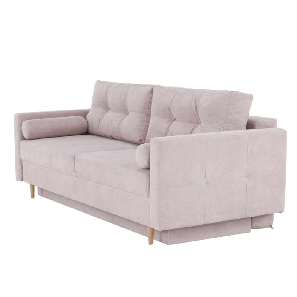 Colţar extensibil, material textil roz antic, AURELIA