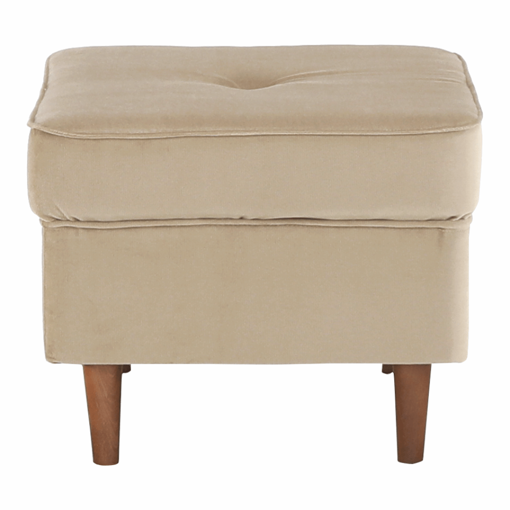Taburet modern, bej auriu/nuc, RUFINO