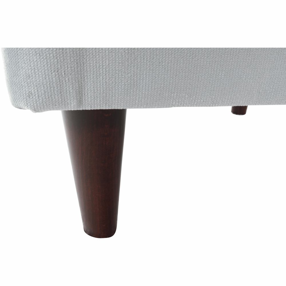 Taburet modern, gri deschis/nuc, RUFINO