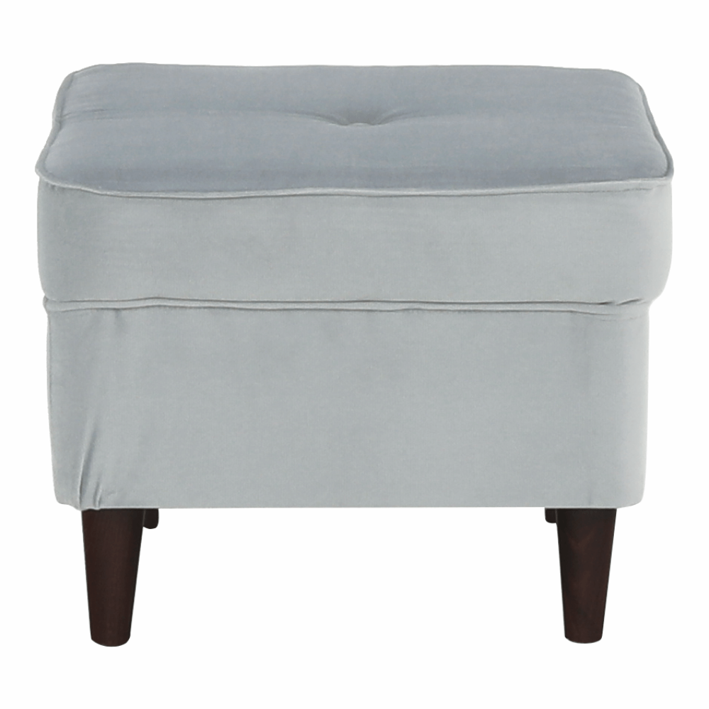 Taburet modern, gri deschis/nuc, RUFINO
