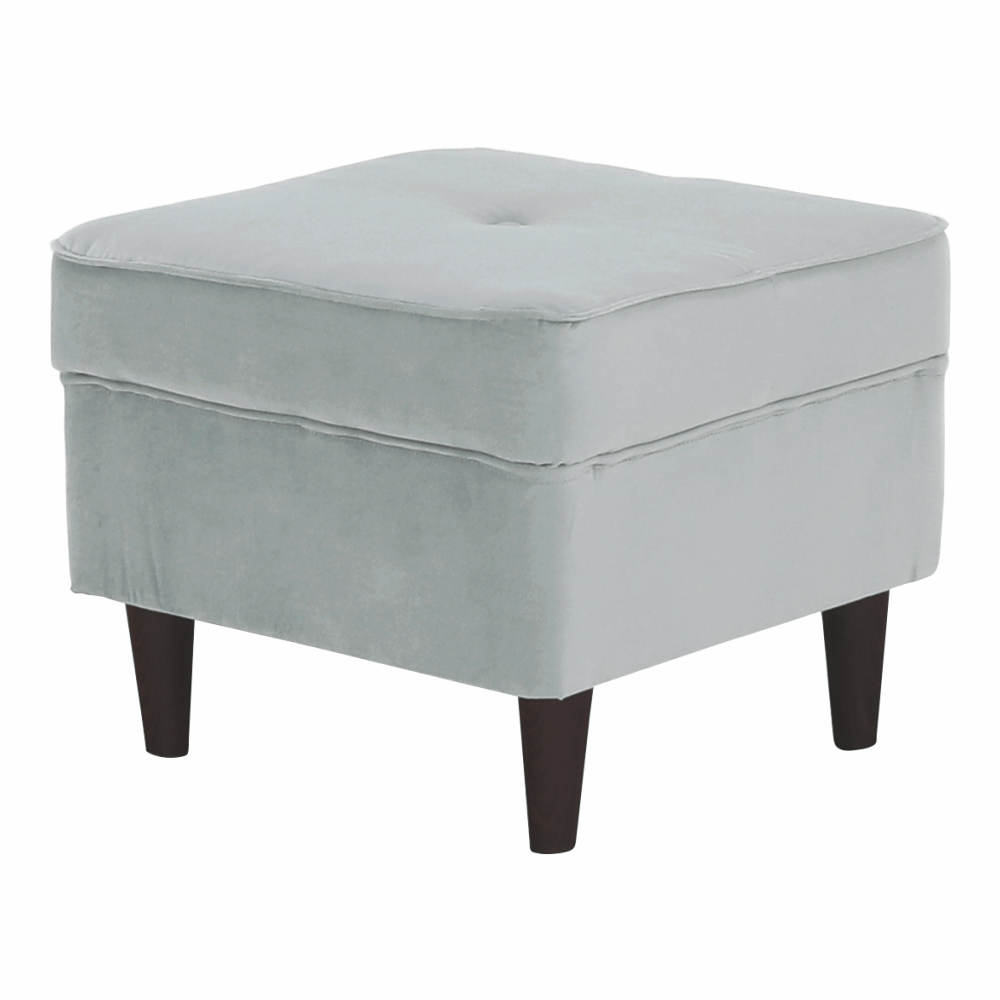Taburet modern, gri deschis/nuc, RUFINO