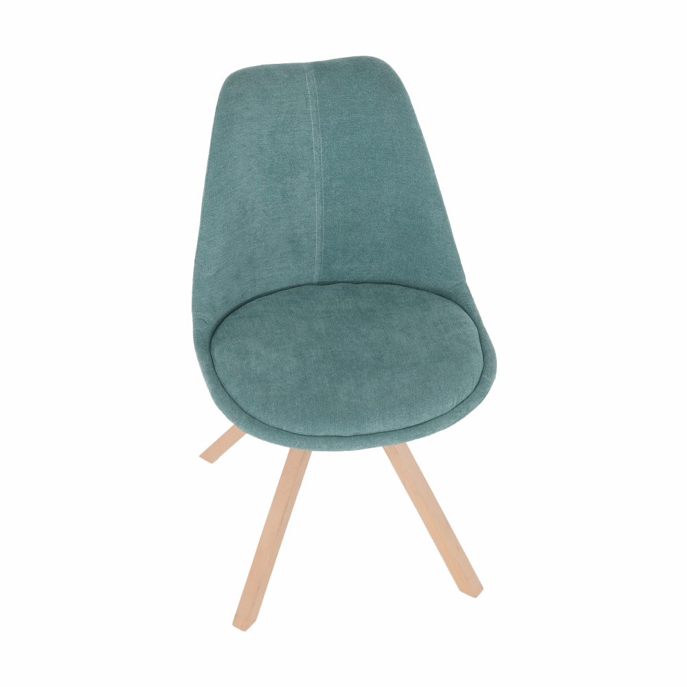 Scaun, material textil verde mentol/lemn fag, SABRA
