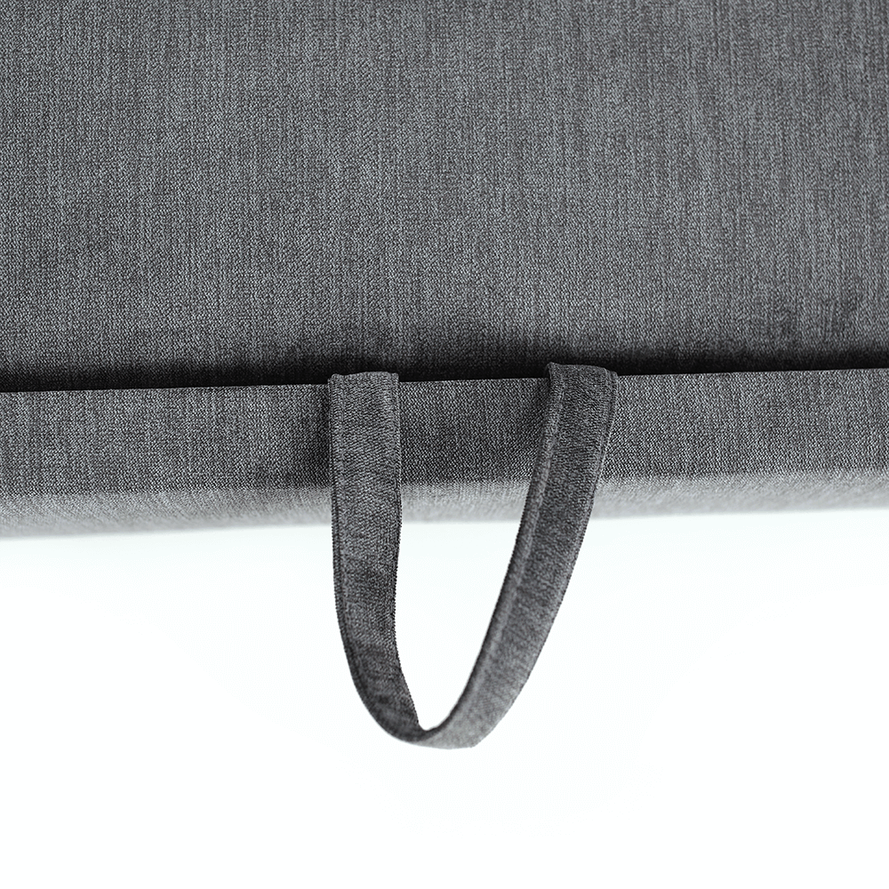 Colţar extensibil, material textil gri, model stânga, SANTIAGO