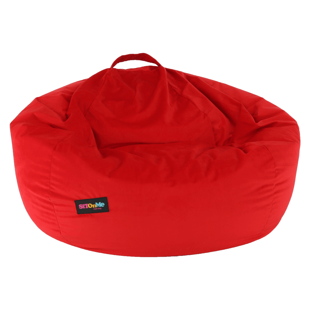 Fotoliu tip sac, material textil roşu, TRIKALO