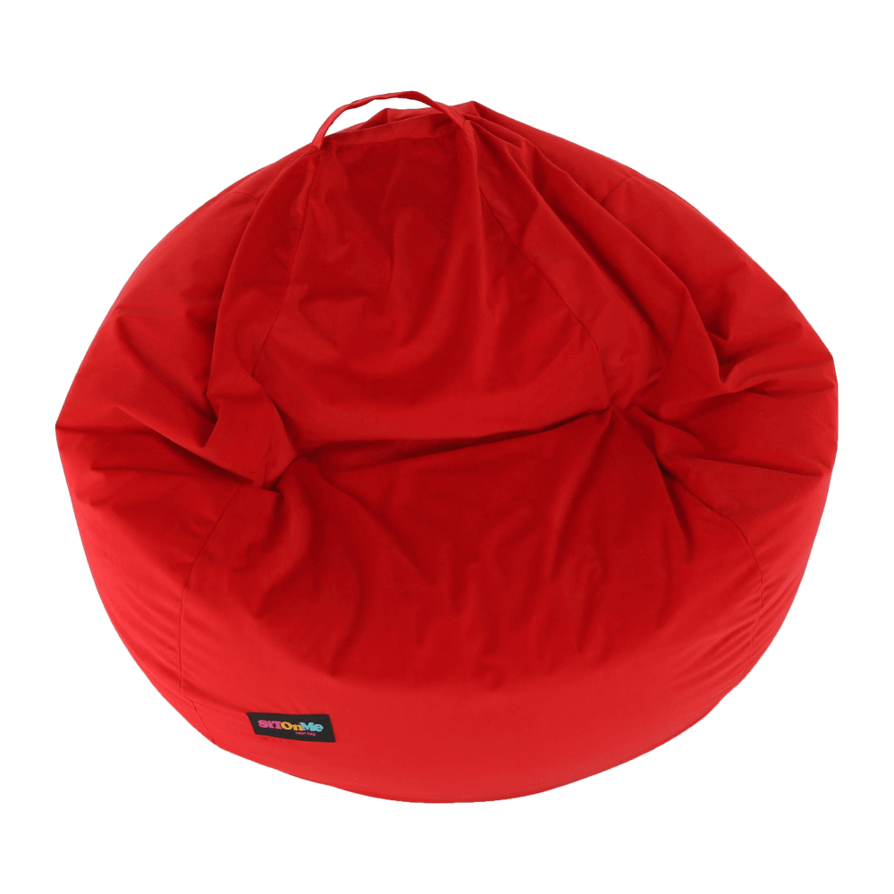 Fotoliu tip sac, material textil roşu, TRIKALO