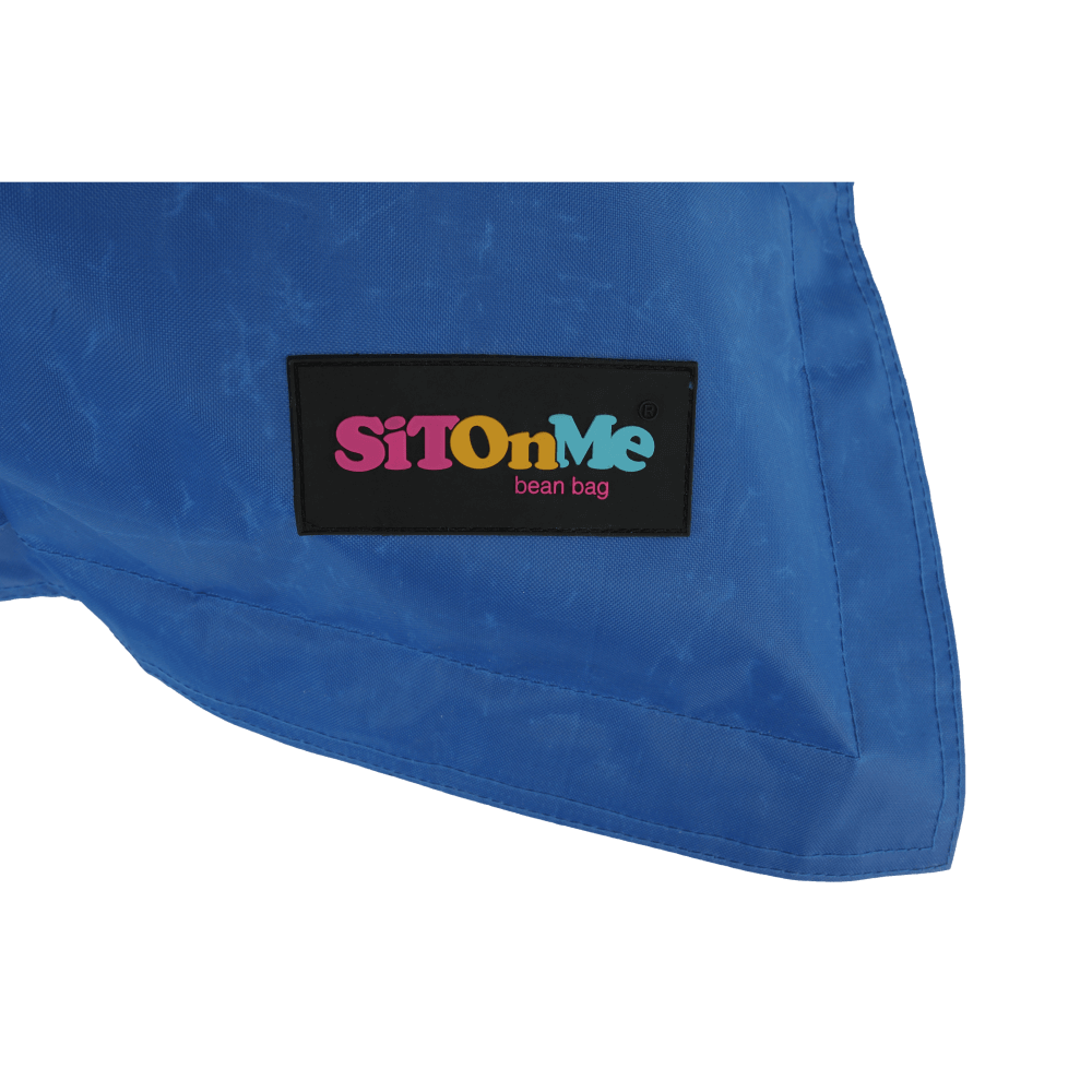 Fotoliu tip sac, material textil albastru, GETAF