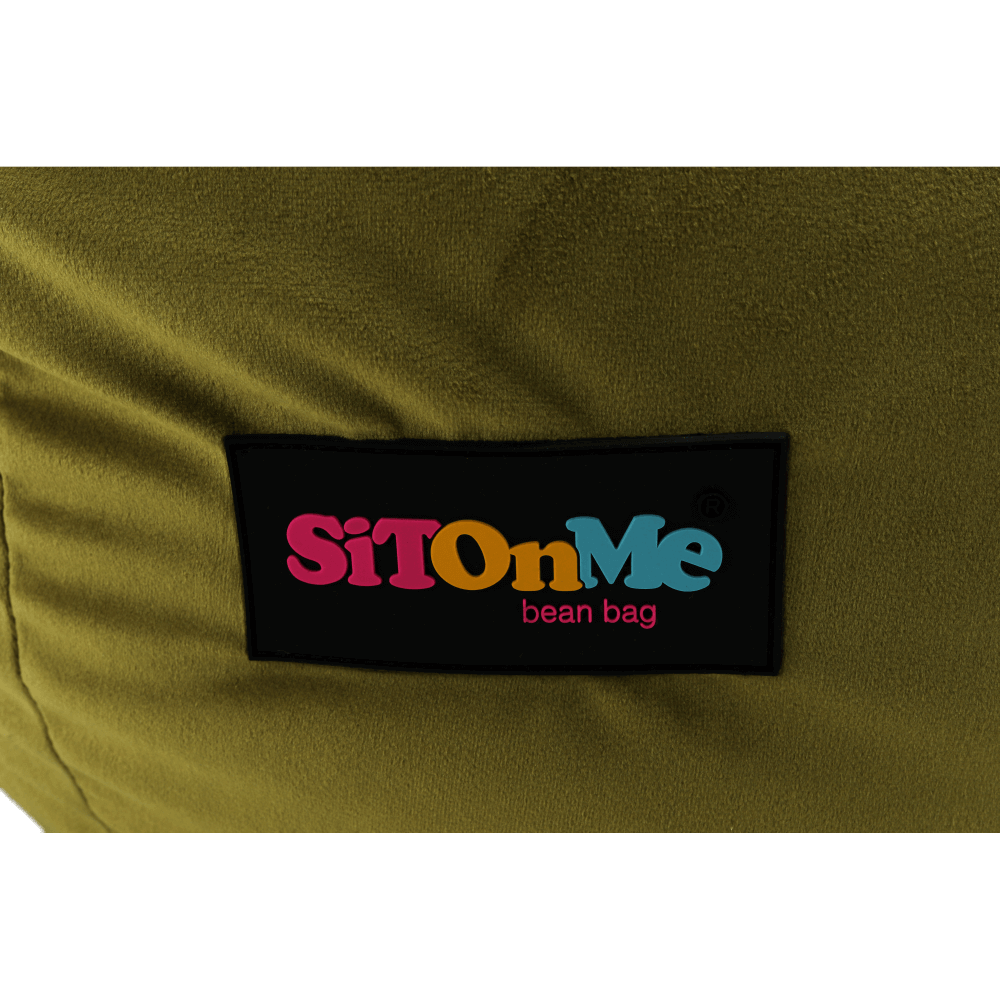 Fotoliu tip sac, material textil verde măsliniu, TRIKALO