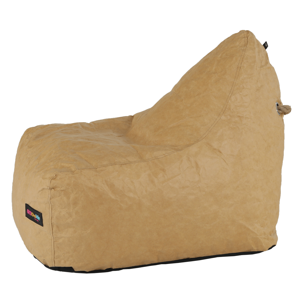 Fotoliu tip sac, material textil bej, RIMINO TIPUL 1