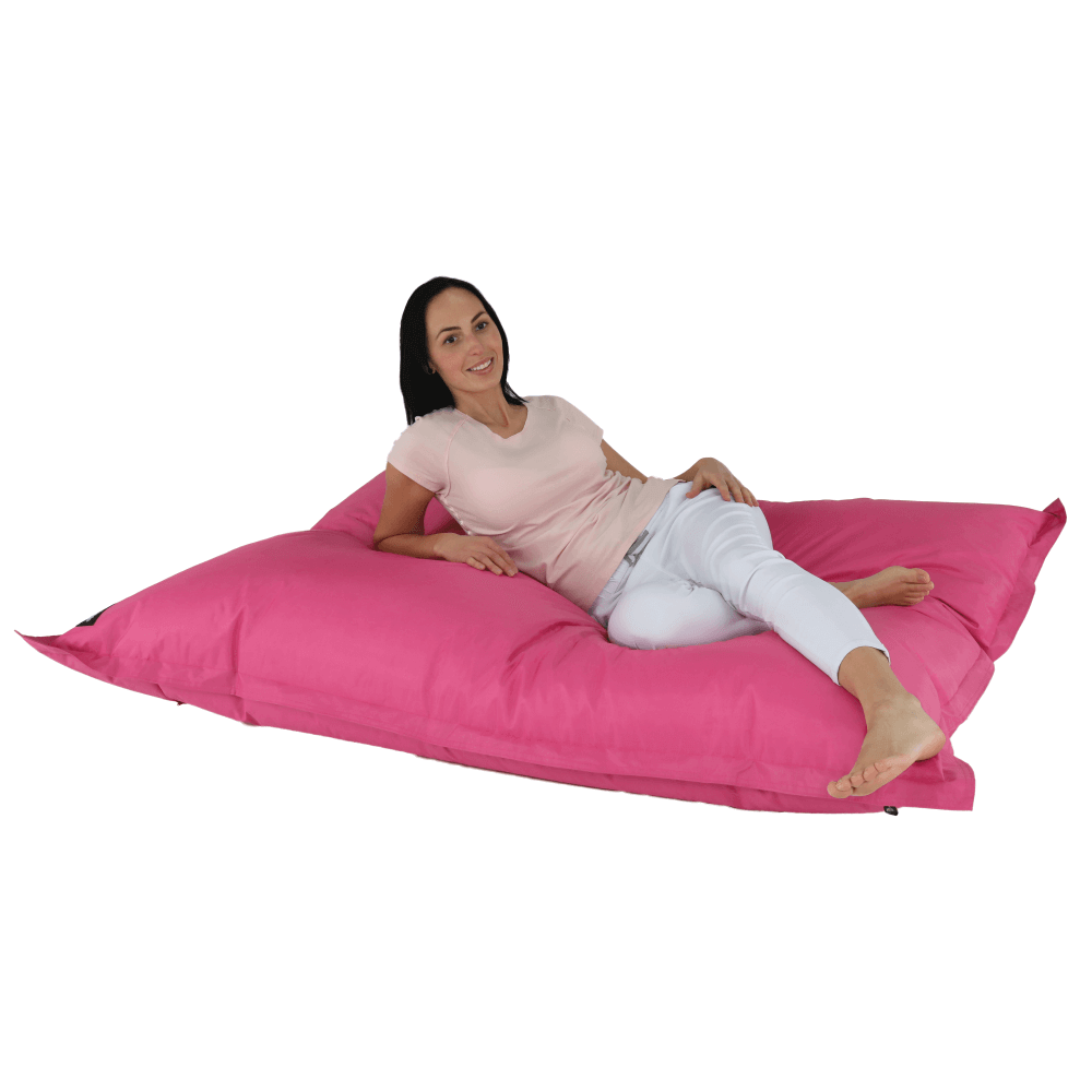 Fotoliu tip sac, material textil roz, GETAF