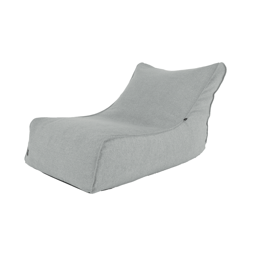 Fotoliu tip sac, material textil gri deschis, EGALEO