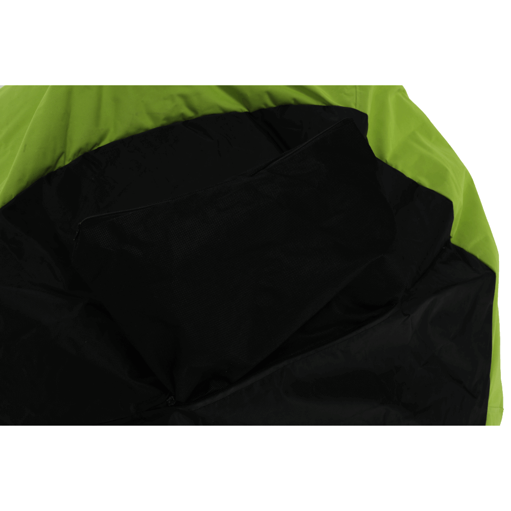 Fotoliu tip sac, material textil verde, KATANI