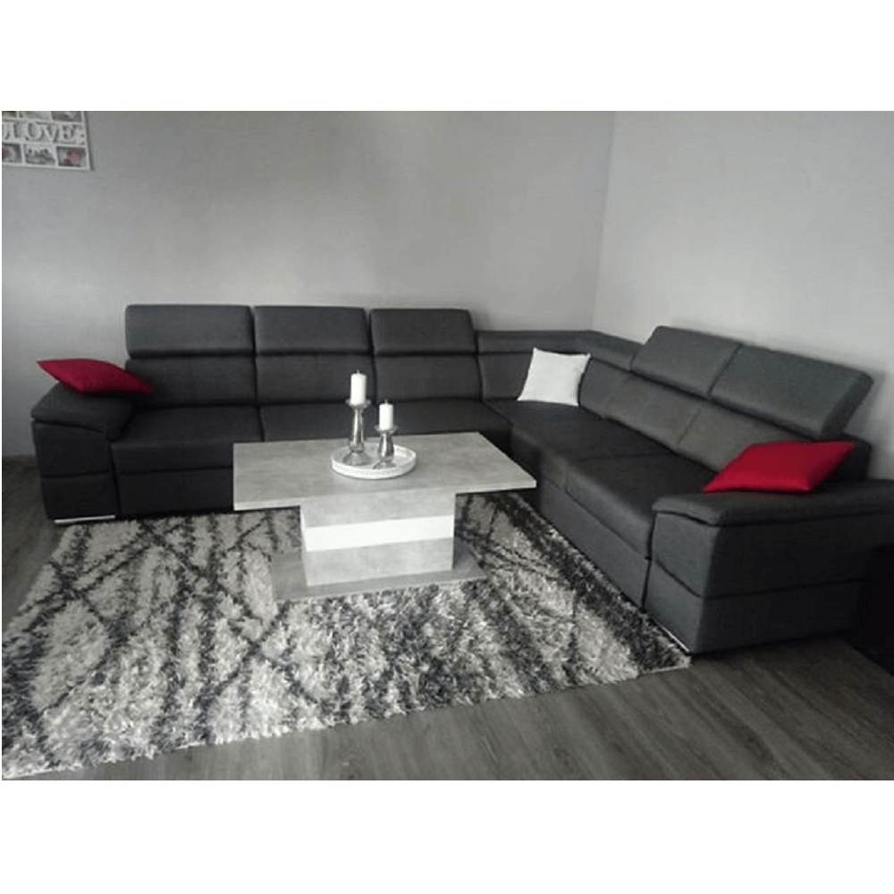 Ansamblu canapele, gri, SEGORIA LUX