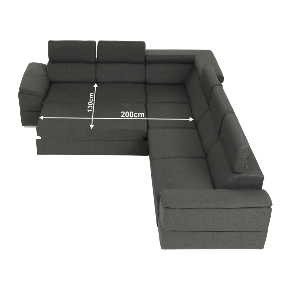 Ansamblu canapele, gri , dreapta,  SEGORIA LUX