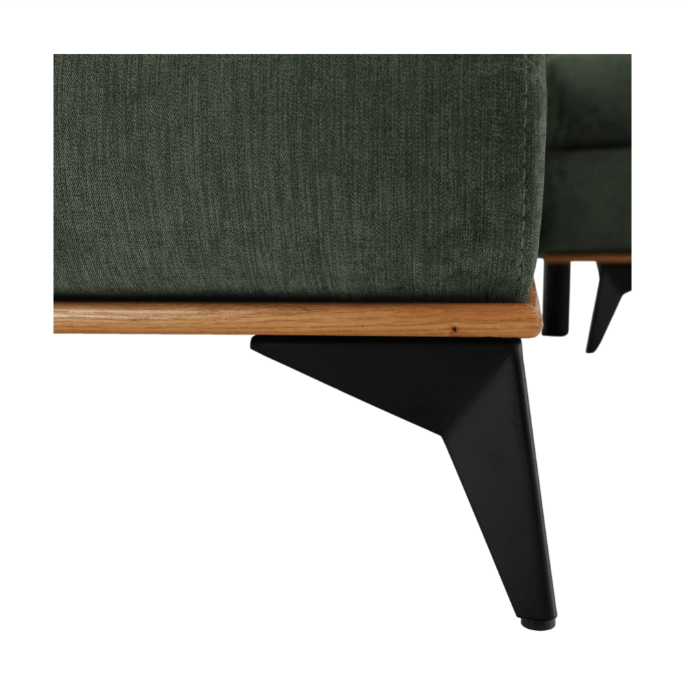 Canapea, verde, model stânga, SELBY