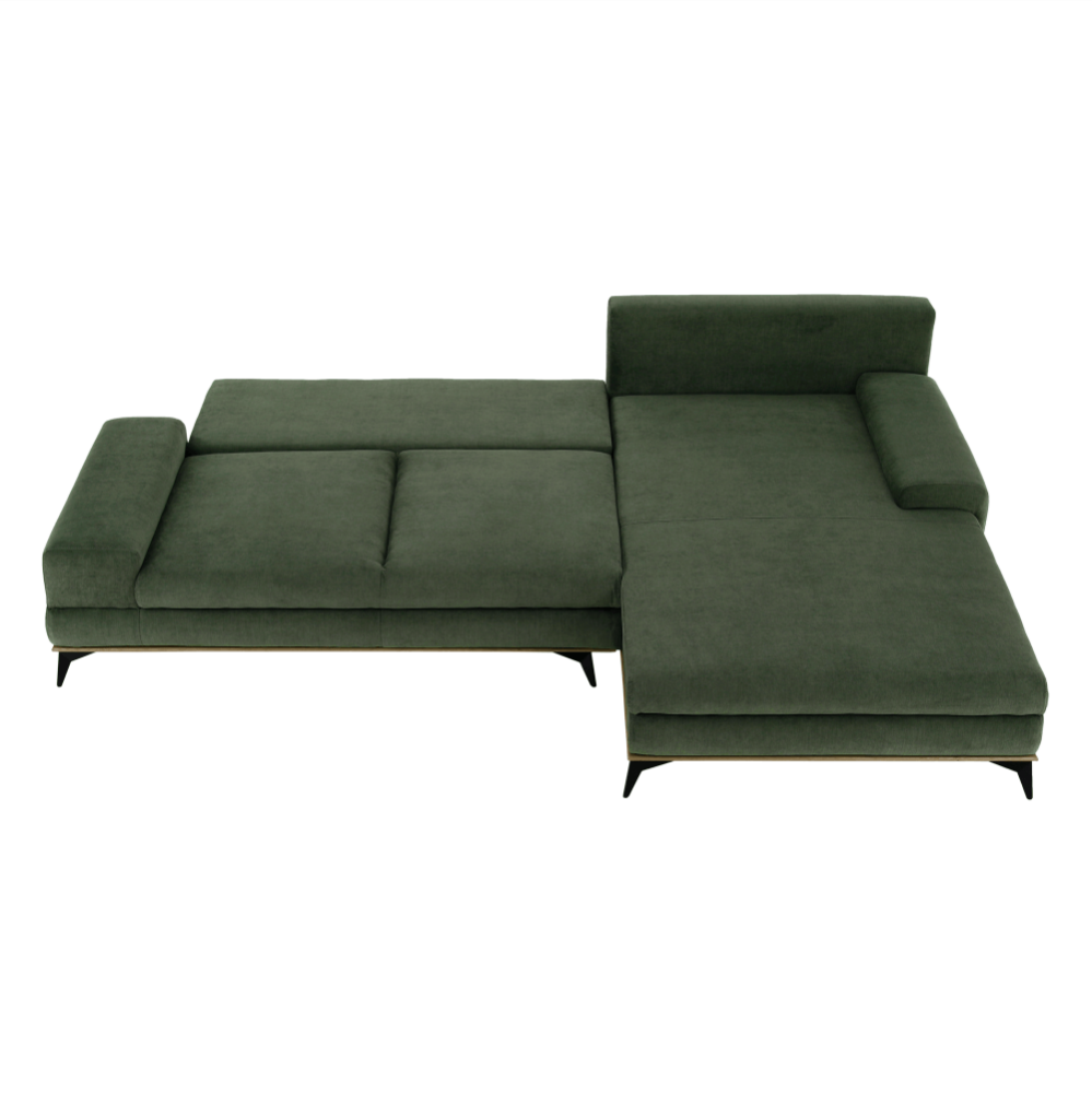 Canapea, verde, model dreapta, SELBY