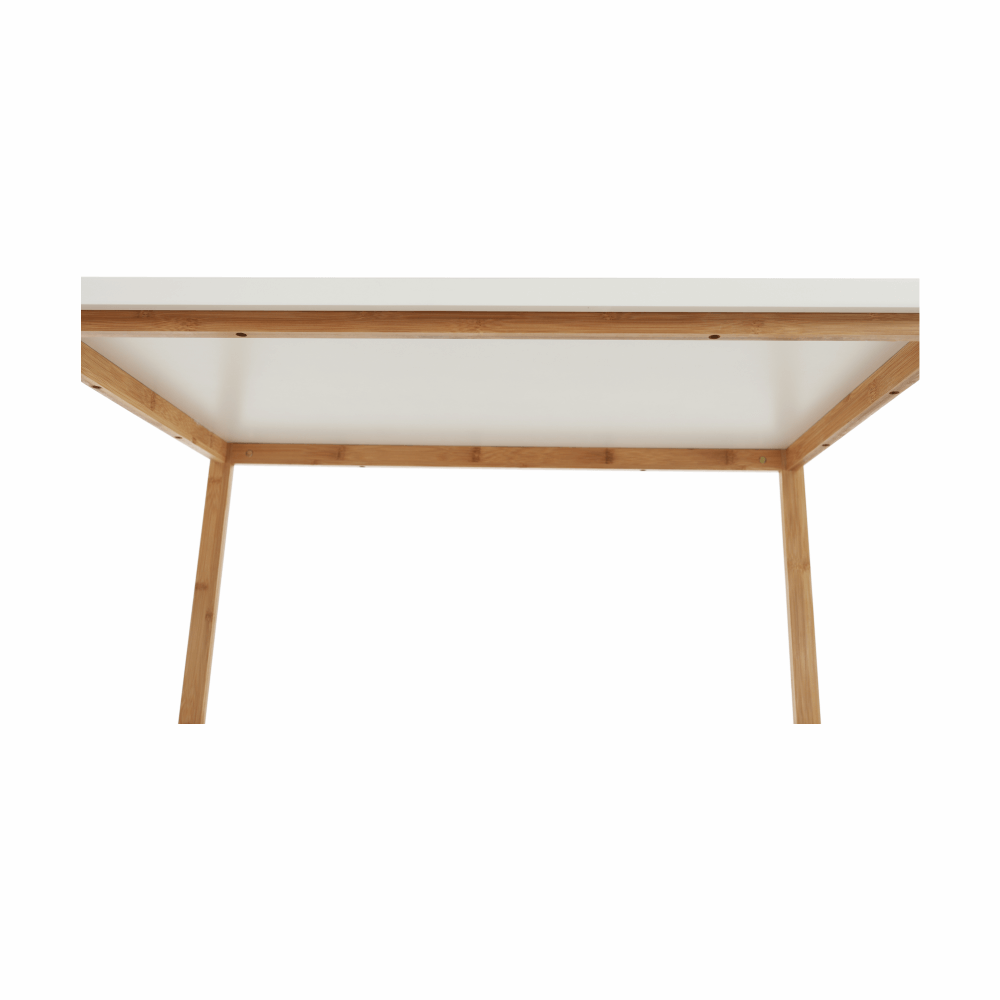 Masă cu raft, natural/alb, SELENE TYP 5
