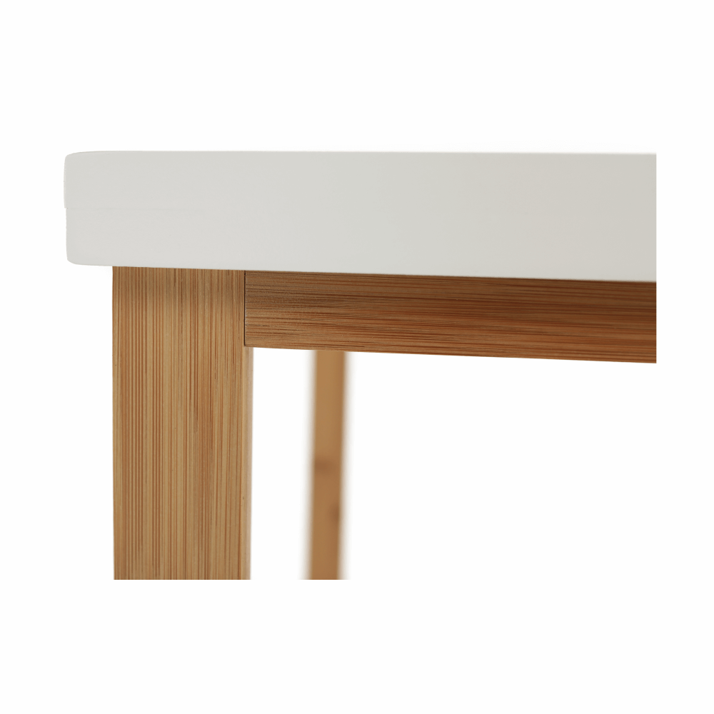 Masă cu raft, natural/alb, SELENE TYP 5