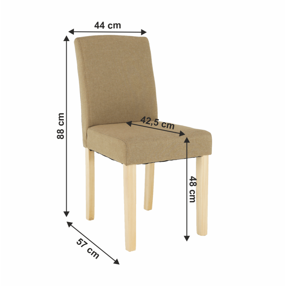 Scaun dining, bej/fag, SELUNA