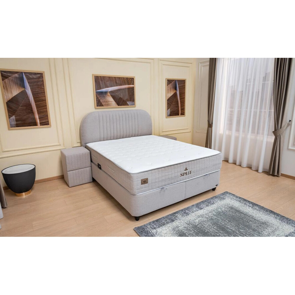 Set Pat Tapițat cu Saltea „Split 160x200”