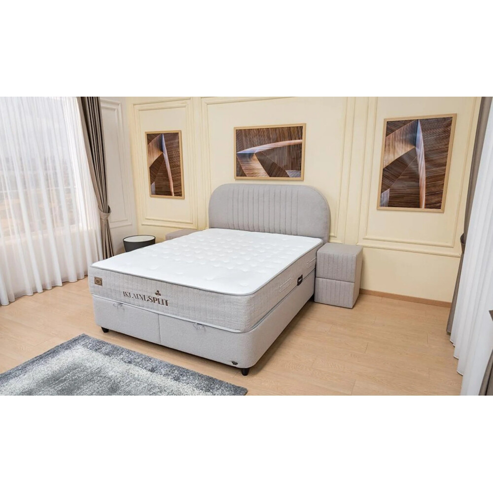 Set Pat Tapițat cu Saltea „Split 160x200”