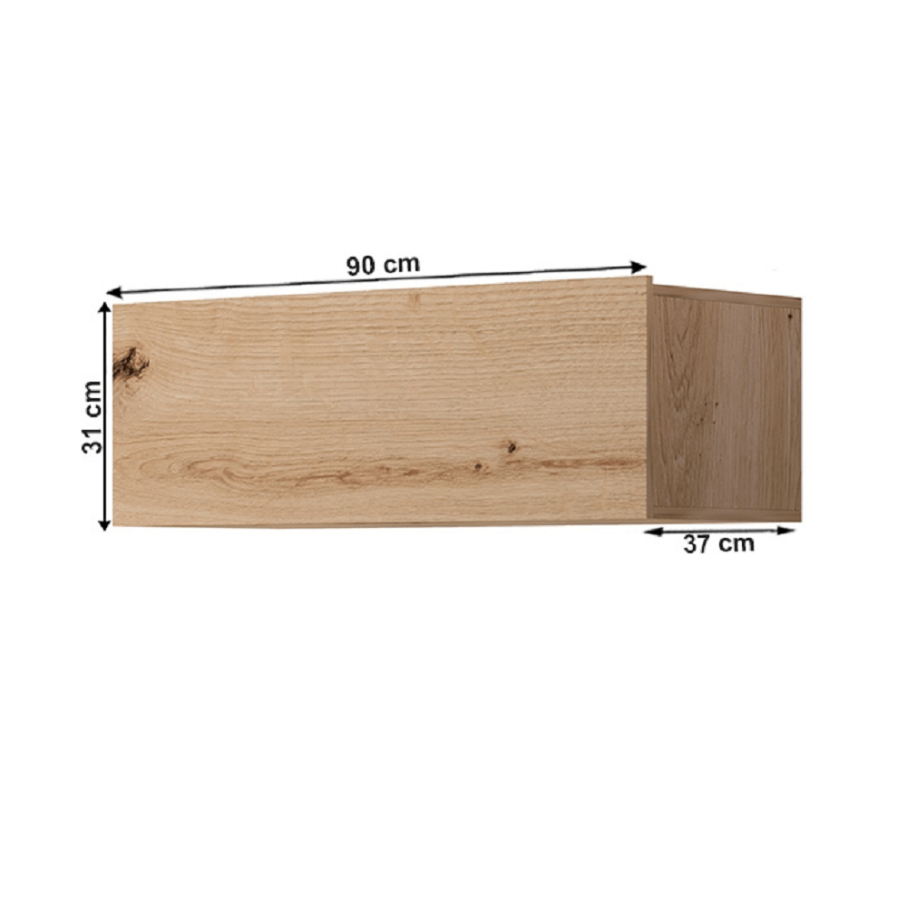 Cabinet suspendat, stejar artisan, SPRING ED90