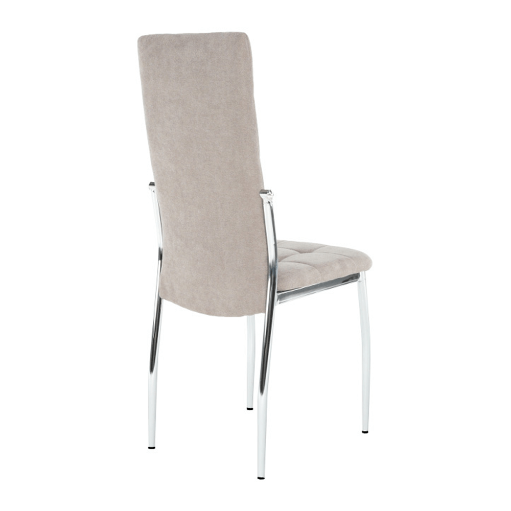 Scaun bucătărie, material textil maro/metal, ADORA NEW