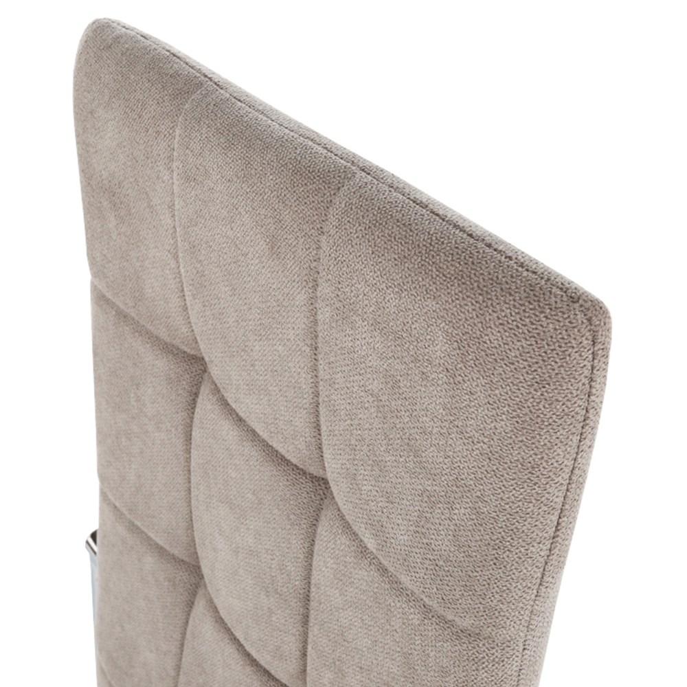 Scaun bucătărie, material textil maro/metal, ADORA NEW