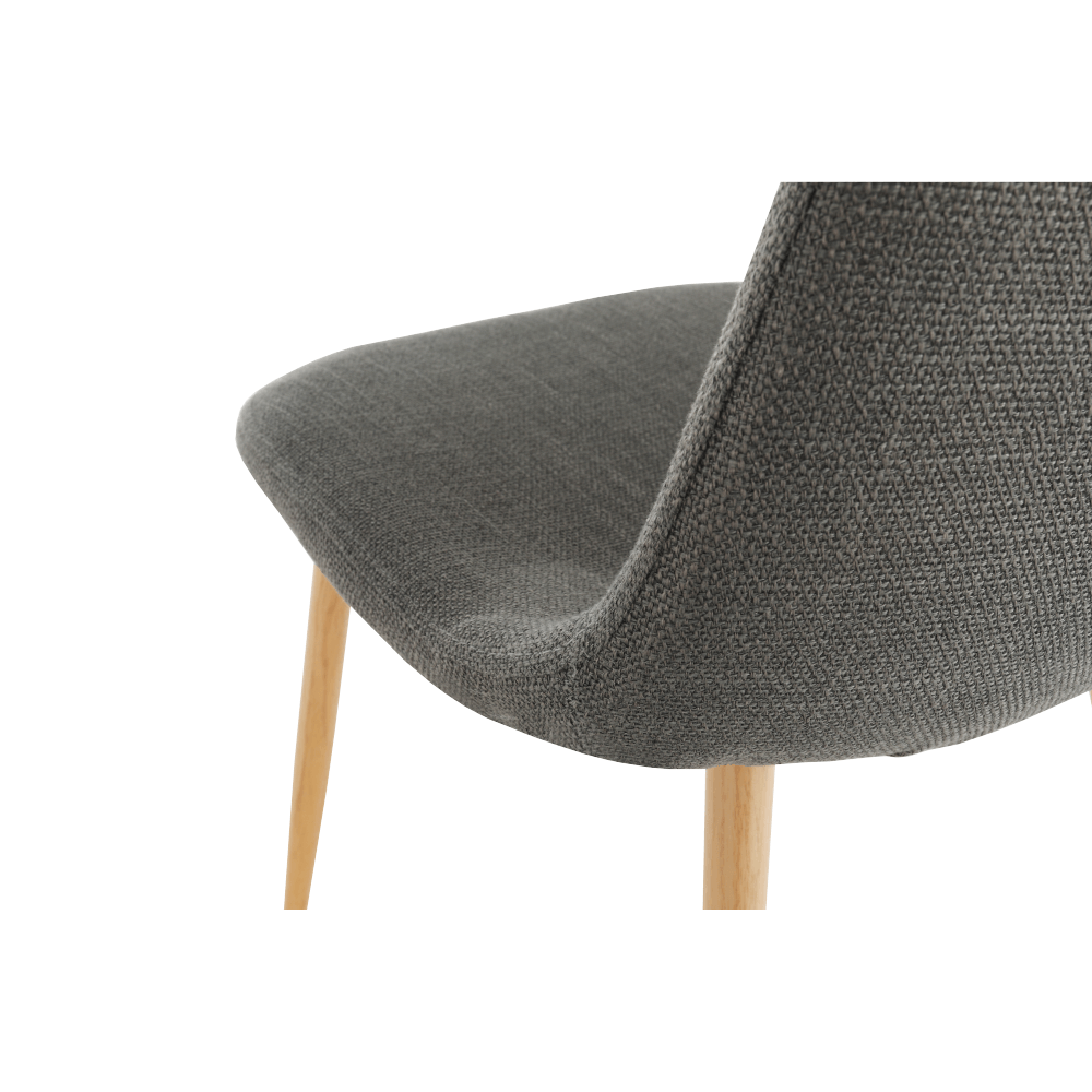 Scaun, textil gri închis/fag, LEGA