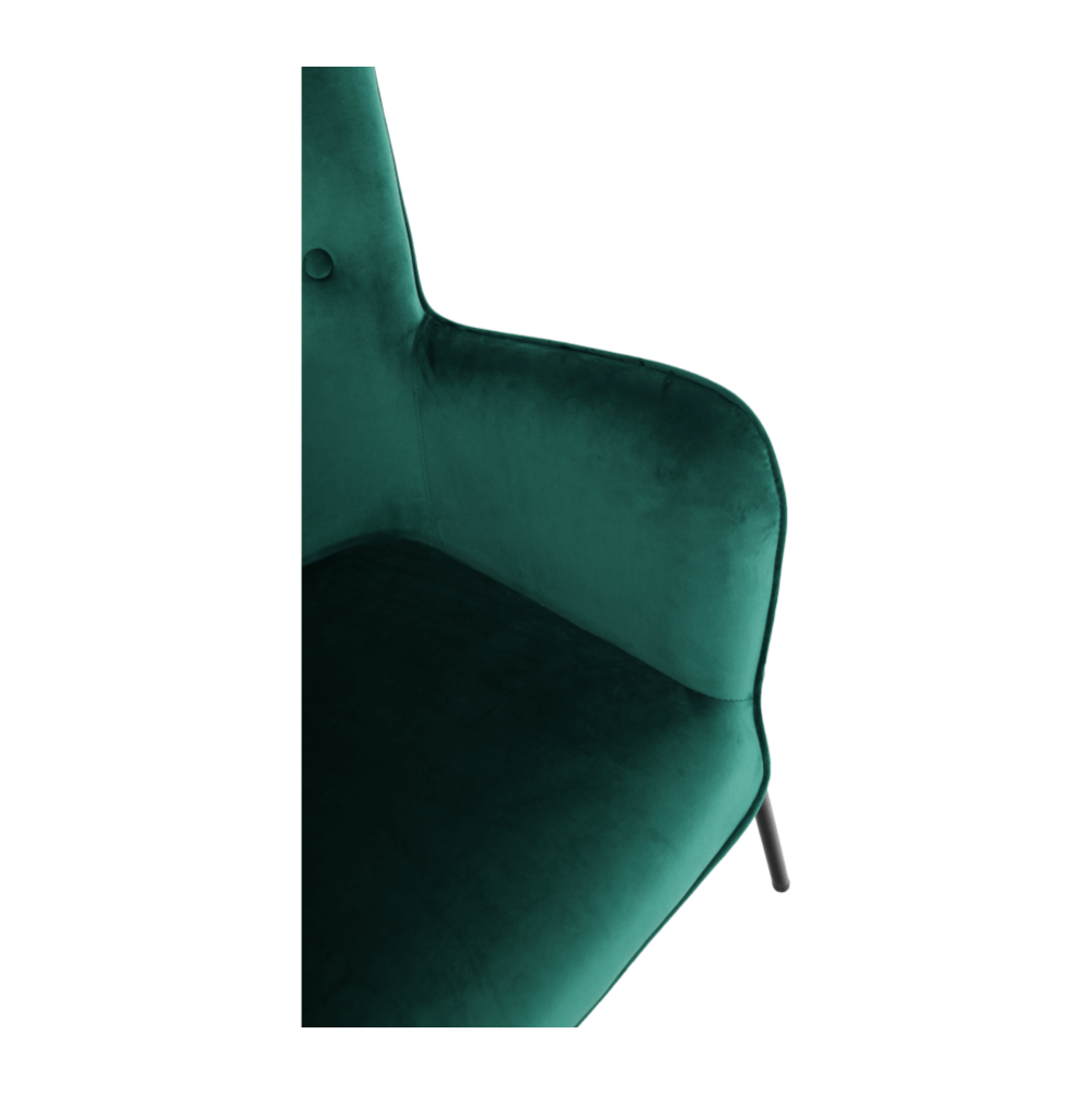 Fotoliu de design, catifea Velvet smarald, SURIL