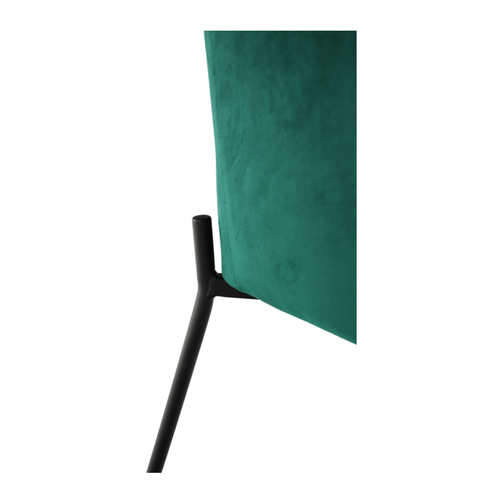 Fotoliu de design, catifea Velvet smarald, SURIL