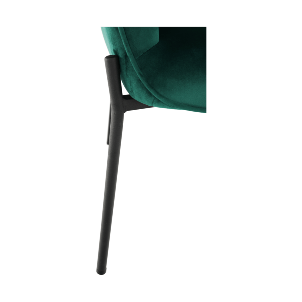 Fotoliu de design, catifea Velvet smarald, SURIL
