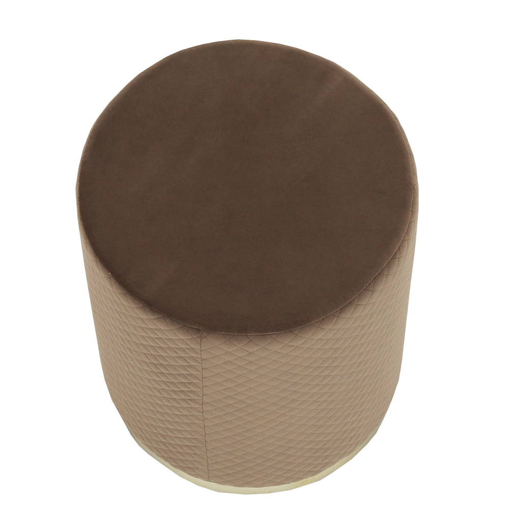 Taburet, catifea Velvet maro/vopsea aurie, BARICA