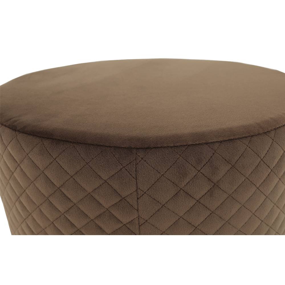 Taburet, catifea Velvet maro/vopsea aurie, BARICA