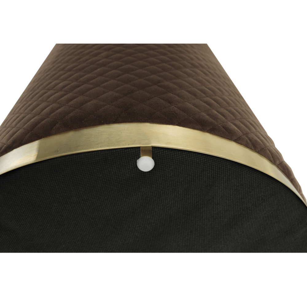 Taburet, catifea Velvet maro/vopsea aurie, BARICA