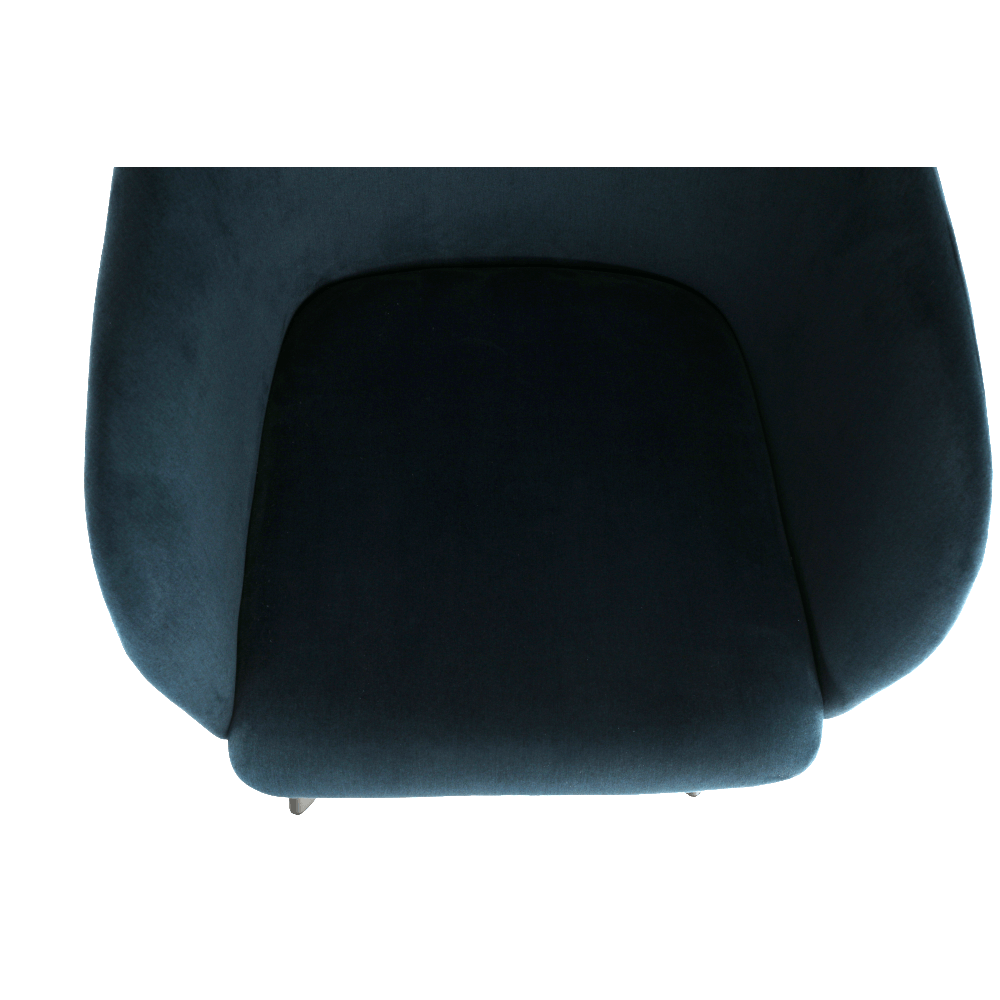 Scaun dining, albastru/negru, TANDEL