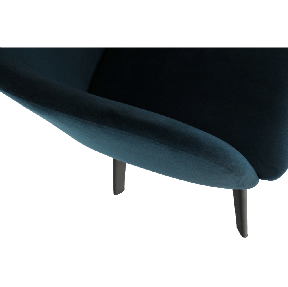 Scaun dining, albastru/negru, TANDEL