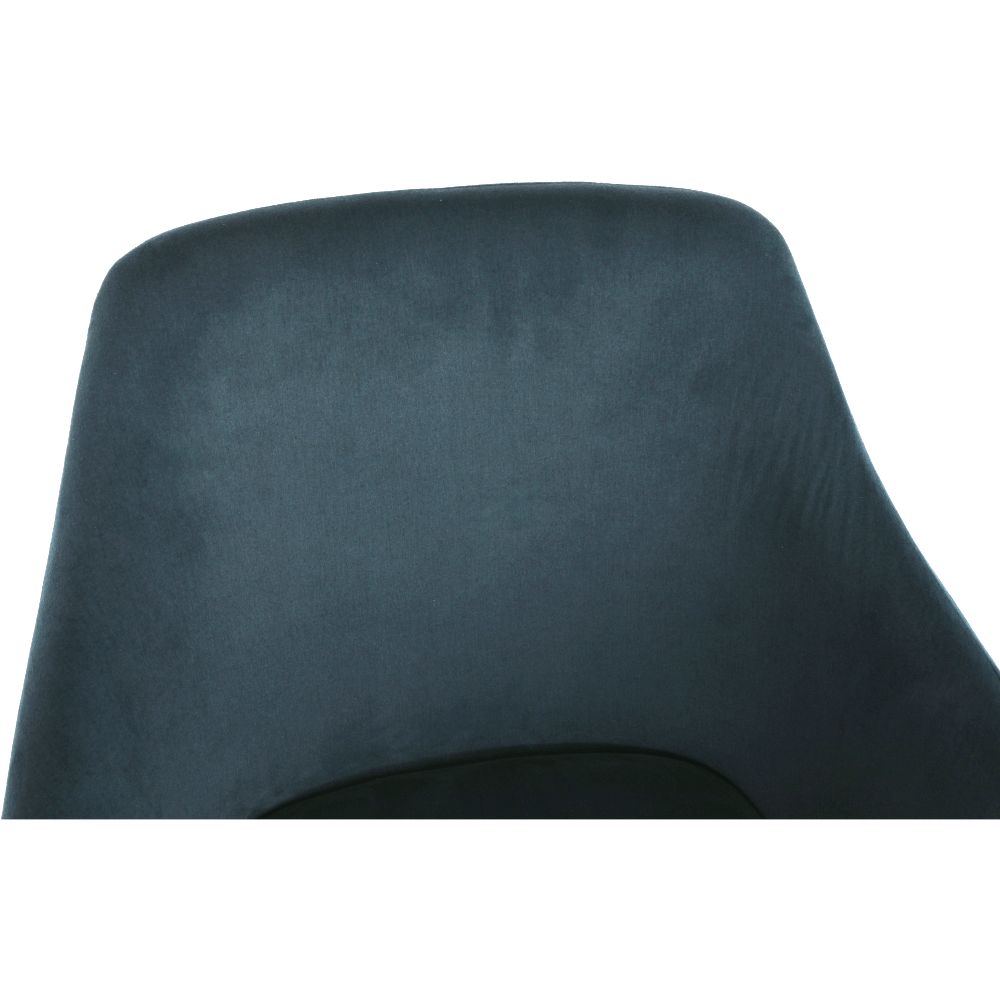 Scaun dining, albastru/negru, TANDEL