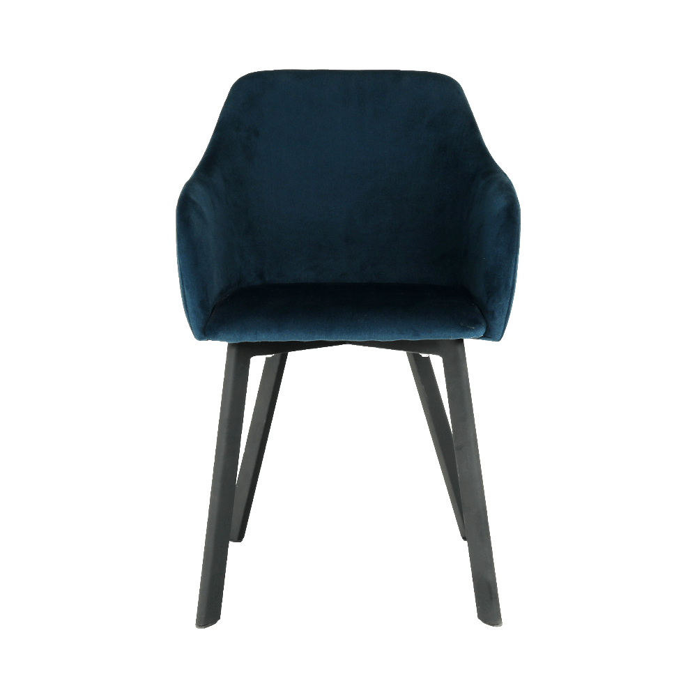 Scaun dining, albastru/negru, TANDEL