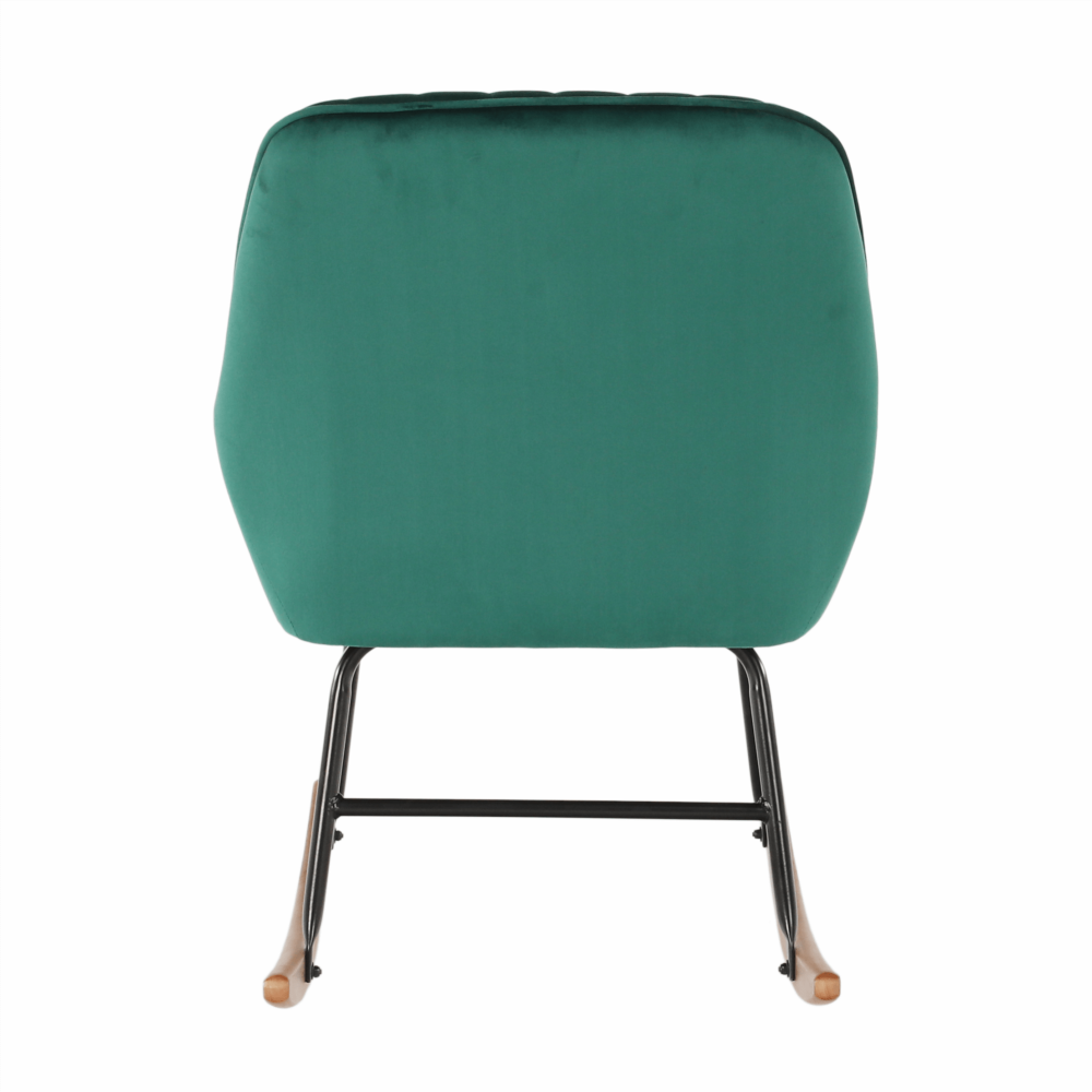 Fotoliu balansoar, catifea Velvet verde, TARAM