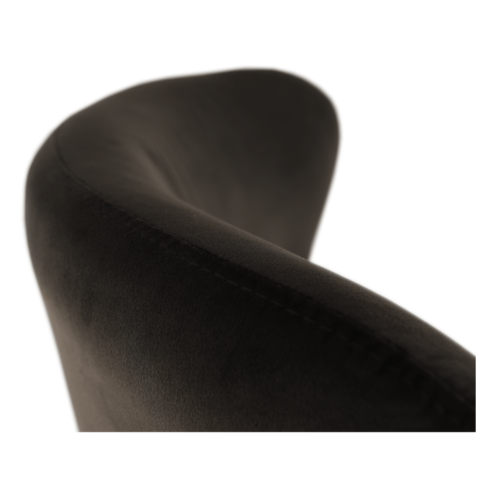 Fotoliu de design, catifea Velvet gri maroniu TAUPE, TENAL