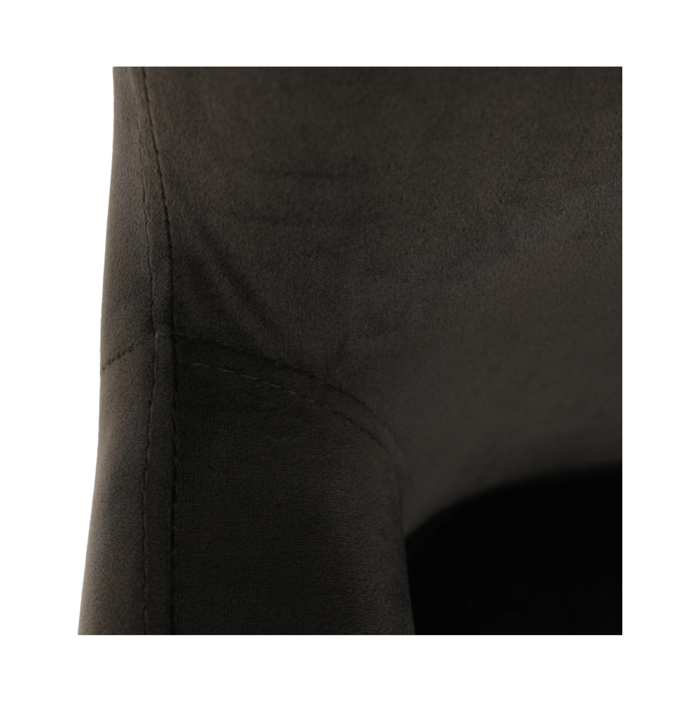 Fotoliu de design, catifea Velvet gri maroniu TAUPE, TENAL
