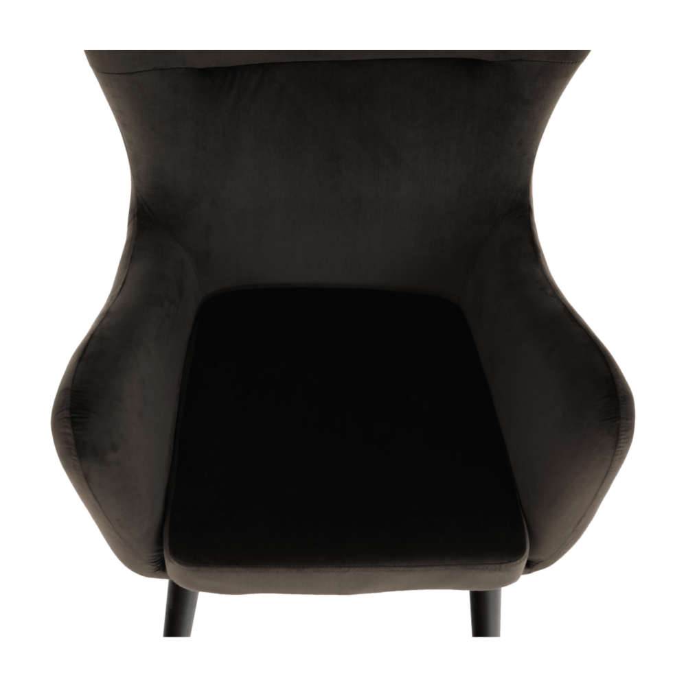 Fotoliu de design, catifea Velvet gri maroniu TAUPE, TENAL