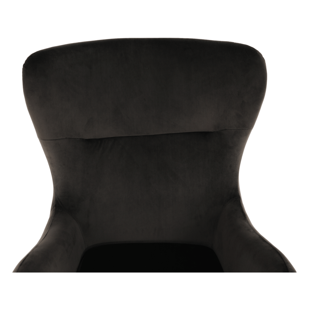 Fotoliu de design, catifea Velvet gri maroniu TAUPE, TENAL