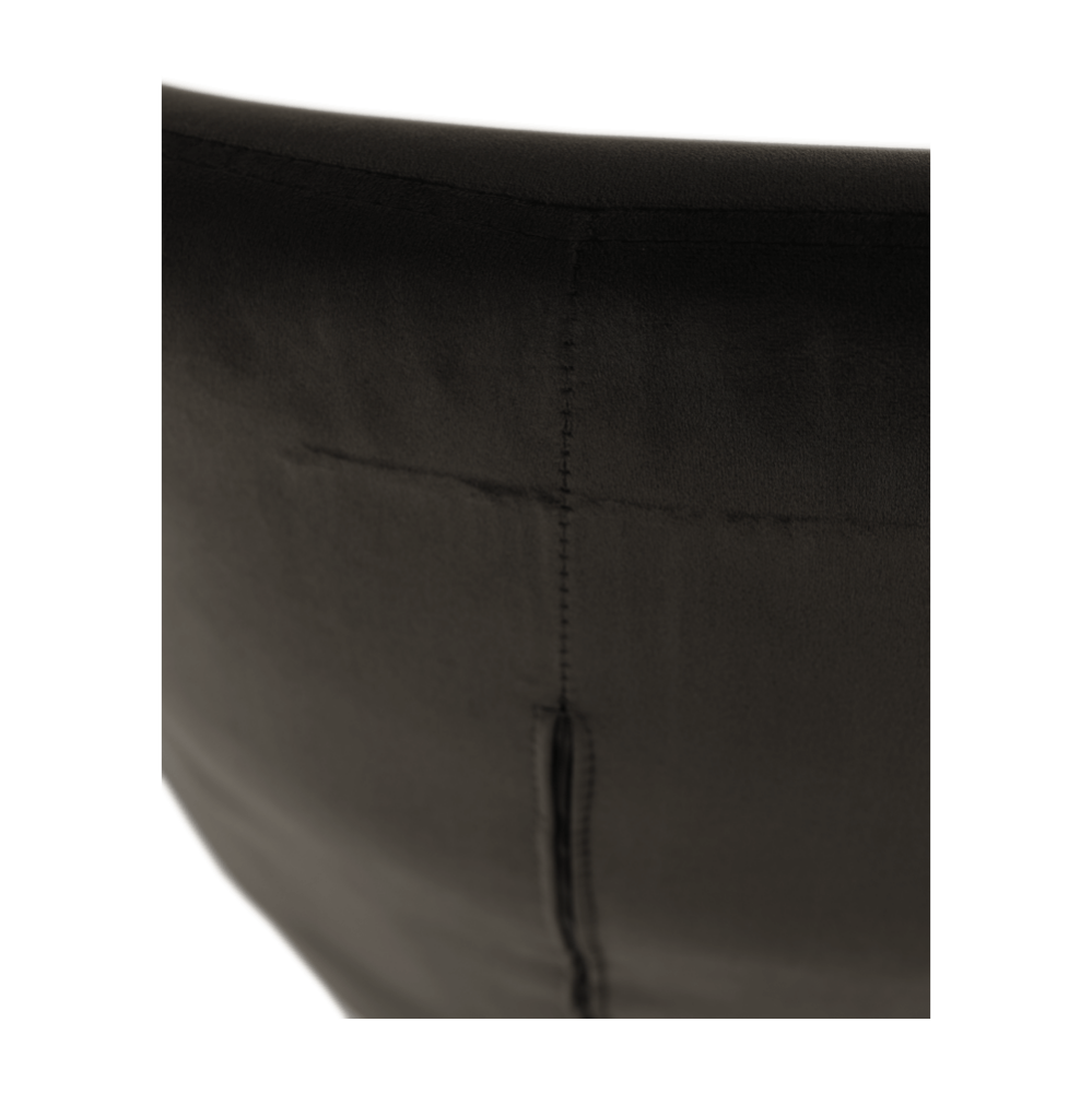 Fotoliu de design, catifea Velvet gri maroniu TAUPE, TENAL