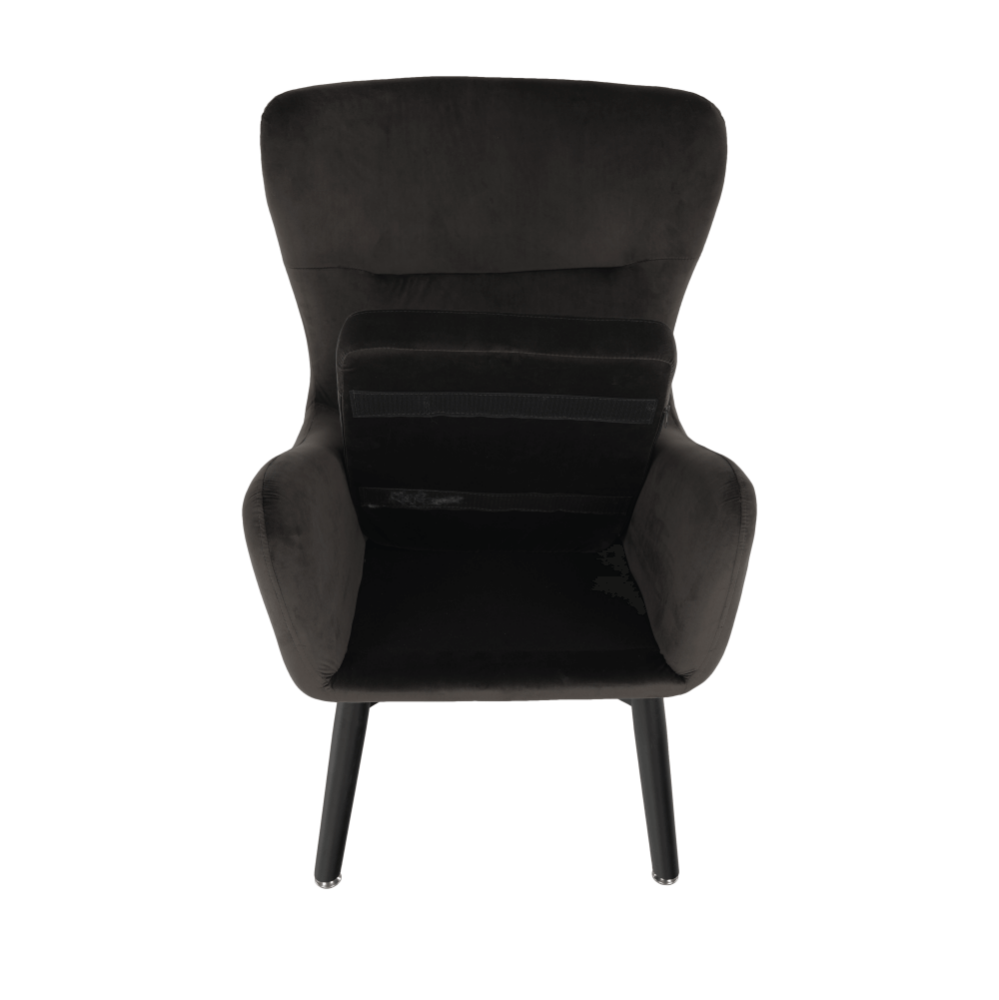 Fotoliu de design, catifea Velvet gri maroniu TAUPE, TENAL