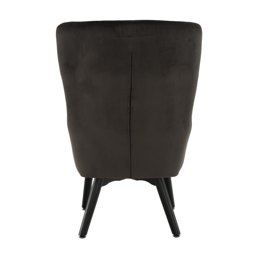 Fotoliu de design, catifea Velvet gri maroniu TAUPE, TENAL