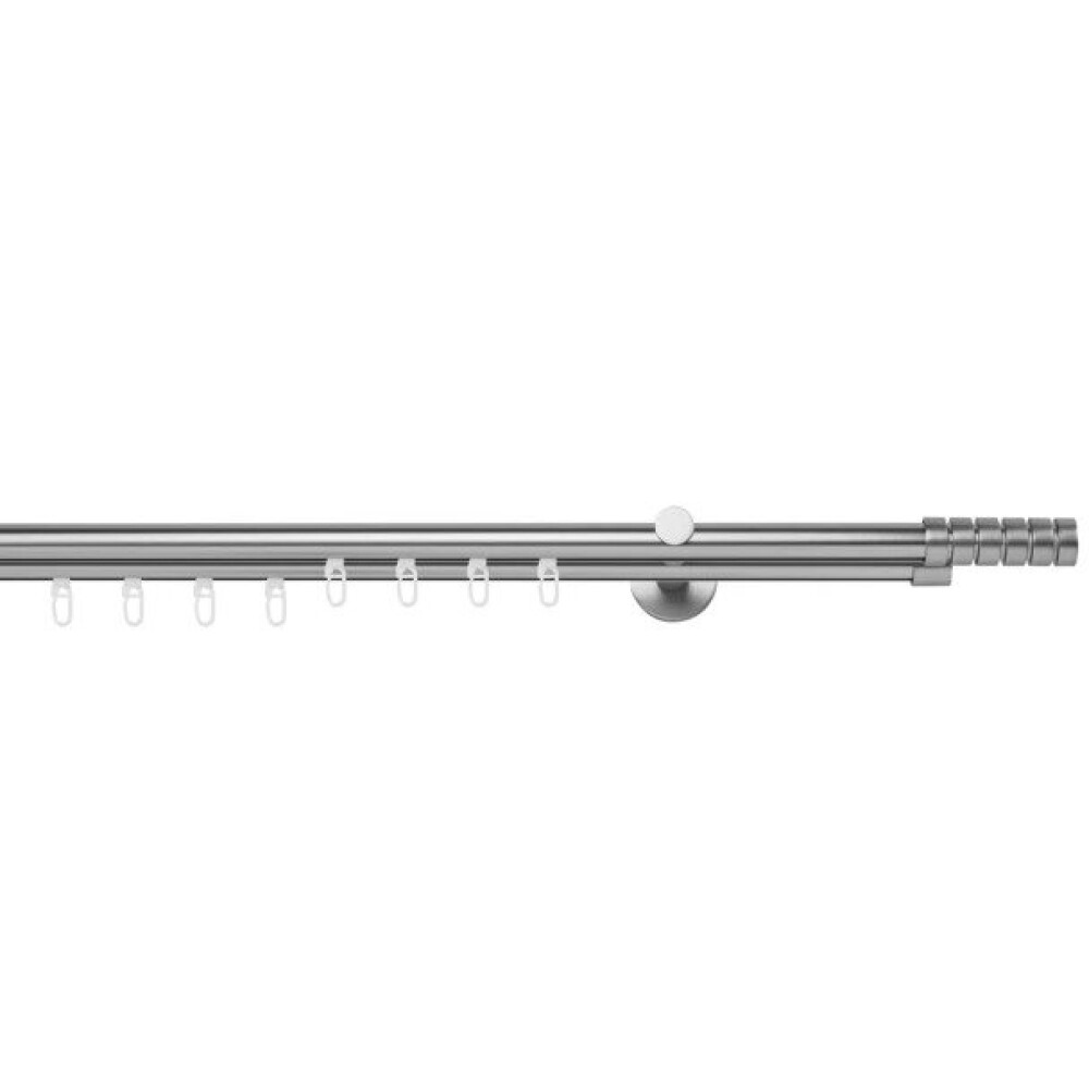 Tijă de perdea, 2 sine, aluminiu - latime 380 cm