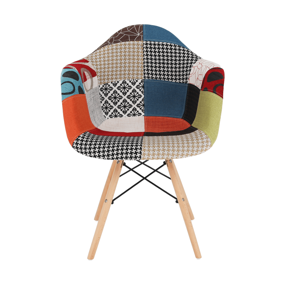 Scaun, ţesătură patchwork/fag, TOBO 3  NEW