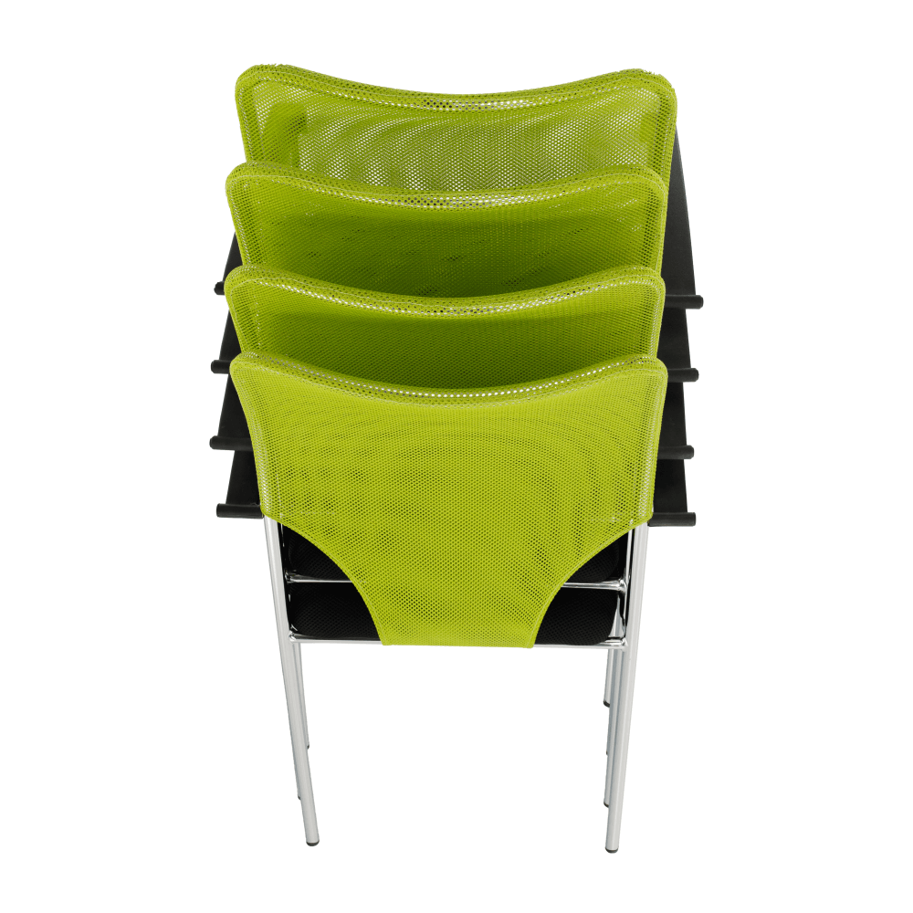Scaun conferinţă, verde/negru, UMUT