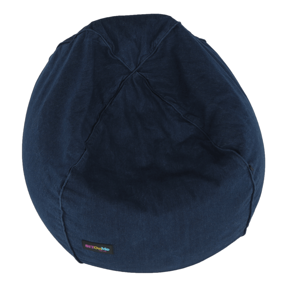 Fotoliu tip sac, material textil jeans, LAMIO
